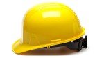 Yellow 4-Point Ratchet Suspension Hard Hat