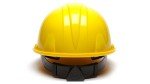 Yellow 4-Point Ratchet Suspension Hard Hat