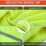 High Visibility Reflective Knit Beanies - 24 Pack