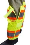 Hi-Viz Leg Gaiters with Contrasting Trim - Lime