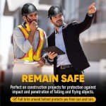 OSHA Approved Vented Full Brim Hard Hat - Black