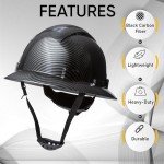 OSHA Approved Vented Full Brim Hard Hat - Black