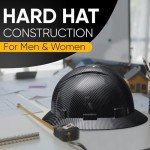 OSHA Approved Vented Full Brim Hard Hat - Black