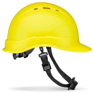 Vented Lime OSHA Hard Hat with Suspension