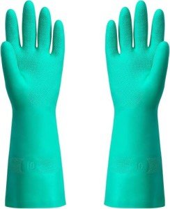 Chemical Resistant Nitrile Gloves - Size Large