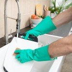 Chemical Resistant Nitrile Gloves - Size Large