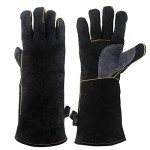 Fire-Resistant Leather Gloves for Heat Protection
