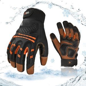 Heavy Duty Waterproof Winter Mechanic Gloves, Touchscreen