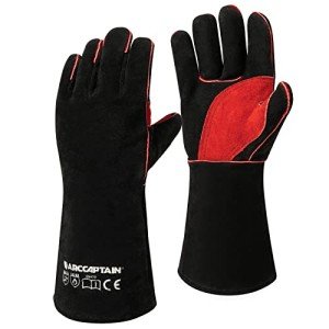 ARCCAPTAIN 16" Leather Welding Gloves - Heat Resistant