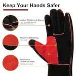 ARCCAPTAIN 16" Leather Welding Gloves - Heat Resistant