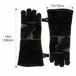 Fire-Resistant Leather Gloves for Heat Protection
