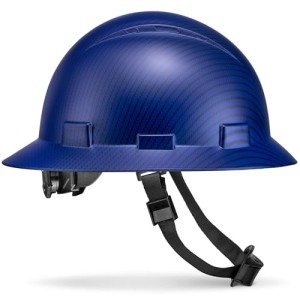 Beguiled Blue Carbon Fiber OSHA Hard Hat