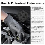 Heavy Duty Black Nitrile Disposable Gloves - 100 pcs