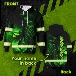 Hi-Vis Reflective Skull Hoodie for Outdoor Safety