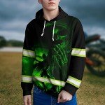Hi-Vis Reflective Skull Hoodie for Outdoor Safety