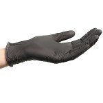 Black Disposable Nitrile Exam Gloves, 100 Count