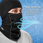 2-Pack Ergodyne Hinged Balaclava Face Masks, Black & Lime