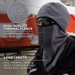 2-Pack Ergodyne Hinged Balaclava Face Masks, Black & Lime