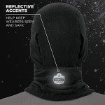 2-Pack Ergodyne Hinged Balaclava Face Masks, Black & Lime