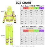 Hi-Vis Waterproof Rain Jacket & Pants Set