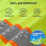 Hi-Vis Waterproof Rain Jacket & Pants Set