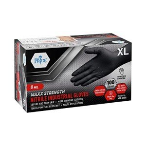 Heavy-Duty Nitrile Gloves for Safety & Control