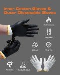 ANBOSON Disposable BBQ Gloves with Washable Liners