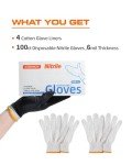ANBOSON Disposable BBQ Gloves with Washable Liners
