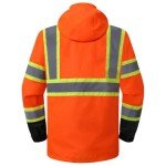 Hi-Vis Reflective Waterproof Safety Rain Jacket