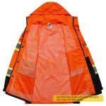 Hi-Vis Reflective Waterproof Safety Rain Jacket