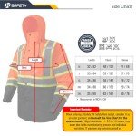 Hi-Vis Reflective Waterproof Safety Rain Jacket