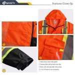 Hi-Vis Reflective Waterproof Safety Rain Jacket
