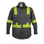 Flame Resistant Hi-Vis FR Shirt - Medium Dark Grey