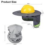 Hard Hat Sun Shade with Full Brim Visor Set