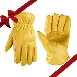 Men's Thinsulate Fleece-Lined Leather Work Gloves