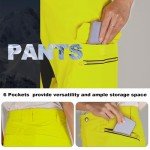 Hi-Vis Waterproof Safety Work Pants for Men