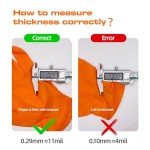 Heavy Duty Orange Nitrile Mechanic Gloves - Large