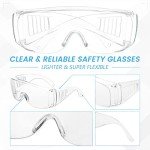 Lightweight Clear Safety Glasses for Men and Women