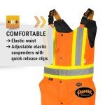 Hi-Vis Waterproof Bib Pants for Outdoor Safety
