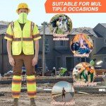 High-Visibility Yellow Reflective Safety Leg Gaiters