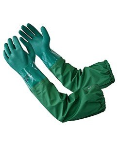 Heavy Duty Chemical Resistant Rubber Gloves - Large