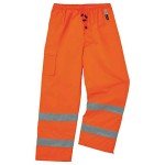 Hi-Vis Thermal Safety Pants for Men - Orange