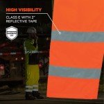 Hi-Vis Thermal Safety Pants for Men - Orange