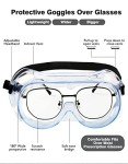 MELASA ANSI Z87.1 Safety Goggles - Lightweight & Anti-Fog