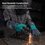 Bestarc 16" Leather MIG Welding Gloves - Heat Resistant