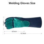 Bestarc 16" Leather MIG Welding Gloves - Heat Resistant