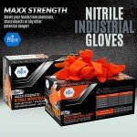 Heavy-Duty Disposable Nitrile Gloves - 100 Count