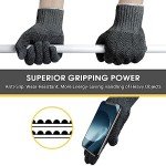 Evridwear Large Protective Gray Gloves - 24 Pairs