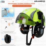Aolamegs OSHA-Approved Hard Hat with Visor & Earmuffs