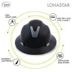 LOHASTAR Vented Full Brim Safety Hard Hat